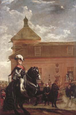 Diego Velazquez Le Prince Baltasar Carlos au manege royal avec le comte-duc d'Olivares (df02)